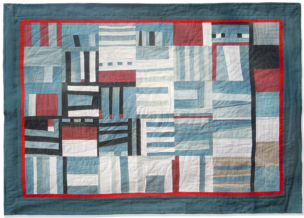 Working Man's Quilt 2. Wandbild im Querformat..